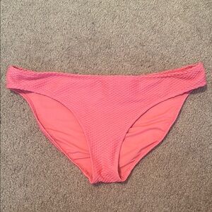 Aerie Pink Textured Bikini Bottom